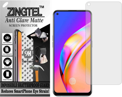 ZINGTEL Tempered Glass Guard for OPPO F19 PRO (Matte Flexible Shatterproof)(Pack of 1)