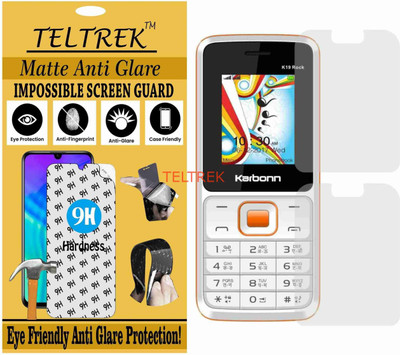 TELTREK Tempered Glass Guard for KARBONN K19 ROCK (Matte Flexible Shatterproof)(Pack of 1)