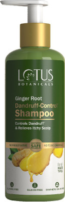 Lotus Botanicals Ginger Root Dandruff- Control Shampoo | Controls & Itchy Scalp(300 ml)