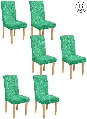 Flipkart SmartBuy Polyester Floral Chair Cover(Green Pack of 6)