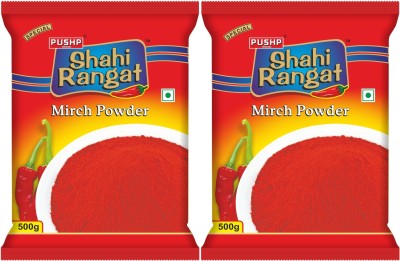 Pushp Brand Fine Red Chili Powder (Shahi Rangat, Poch Pack of 2, 500g in each pack)(2 x 0.5 kg)