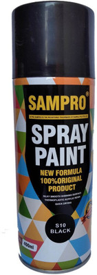 Sampro Black Spray Paint 400 ml(Pack of 1)