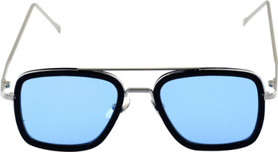 Aantic Rectangular Sunglasses(For Men, Blue)
