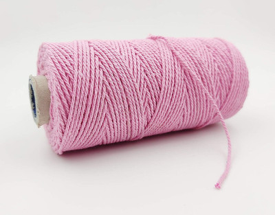 KnottyThread Baby Pink Thread(50 m Pack of1)