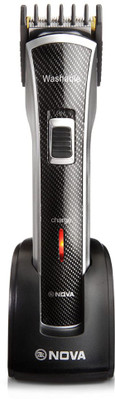 NOVA Waterproof 1020/05 Trimmer 30 min  Runtime 5 Length Settings(Black)