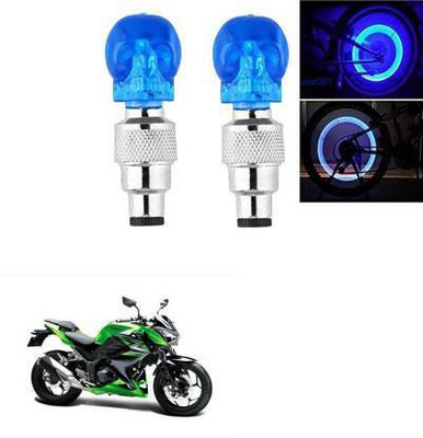 QZ DEVICE Plastic, Steel Tyre Valve Cap for Bike, Car(Skull)