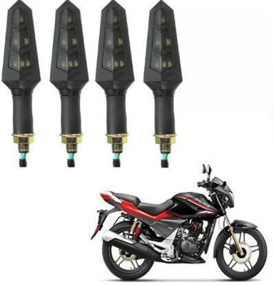 QZ DEVICE Front, Rear LED Indicator Light for Honda CBZ, Universal For Bike(Yellow)