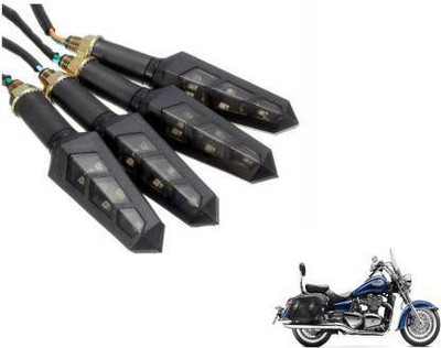 QUIRKY ZONE Front, Rear LED Indicator Light for Royal Enfield Thunder Bird 350, Thunder Bird 500, Universal For Bike(Yellow)