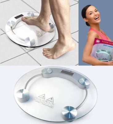 Majron 2003A1 Digital Body Weight Scale for Human Health Personal Electronic LCD Display Round Weighing Weighing Scale(Multicolor)