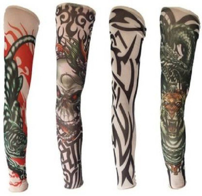 Neo Smarrt Nylon Arm Sleeve For Boys With Tattoo(XL, Multicolor)