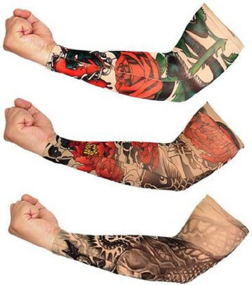 Neo Smarrt Nylon Arm Sleeve For Boys With Tattoo(XL, Multicolor)