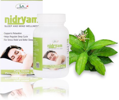 la nutraceuticals La Nutra's Nidrayam Sleep Aid Capsules -60 Capsules