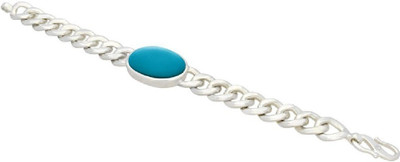 Jaipur Gemstone Stone Turquoise Silver Bracelet