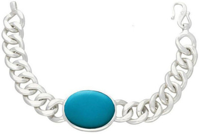 KUNDLI GEMS Stone Turquoise Silver Bracelet