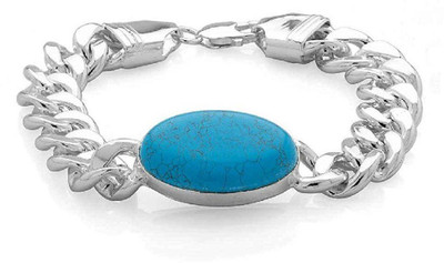 VIANSH Stone Turquoise Silver Bracelet
