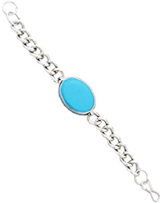 ruby collection Stone Turquoise Silver Bracelet