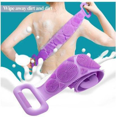 retold Silicone Back Scrubber, Bath Shower,Body Massage Brush Silicone Bath Towel Body Brush Belt, Cleaning Shower Strap, Double-Sided Washing Peeth Scrubber for Men & Women