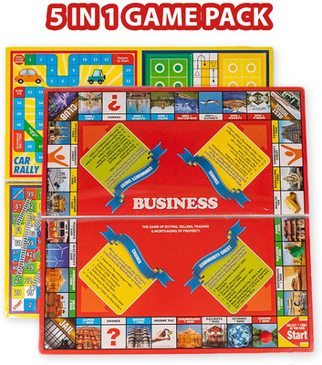 PEZYOX Fun Filled Business 5 in 1 Deluxe Game with Plastic Money Coins for Young Businessmen to Learn Trading and Other Systems of Buying and Selling Money & Assets Games Board Game Board Game Accessories PEZYOX Fun Filled Business 5 in 1 Deluxe Game with Plastic Money Coins for Young Businessmen to Learn Trading and Other Systems of Buying and Selling Money & Assets Games Board Game Board Game Accessories