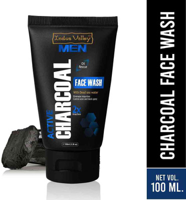 Indus Valley MEN Active Charcoal Oil Control Face Wash(100 ml)