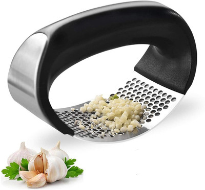 Arabs Garlic Crusher Ginger Mincer Squeezer Press Rocker Kitchen Chopper with Handle Chopper(Garlic Crusher)