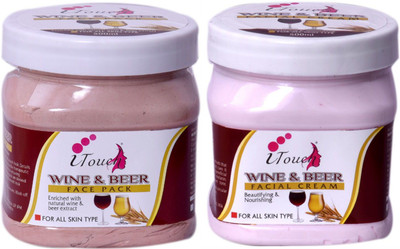 I TOUCH HERBAL Wine And Beer Pack 500 Ml + Wine And Beer Cream 500 Ml ( Pack Of 2 x 500 Ml )(2 Items in the set)
