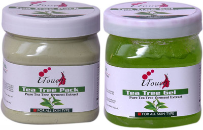 I TOUCH HERBAL Tea Tree Pack 500 Ml + Tea Tree Gel 500 Ml ( Pack Of 2 x 500 Ml )(2 Items in the set)
