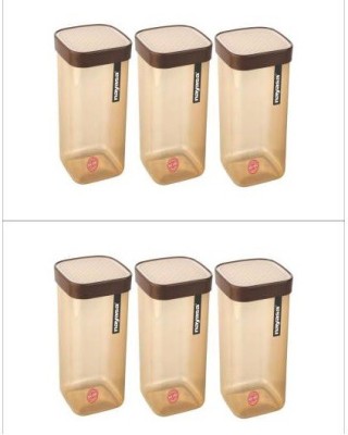 NAYASA Plastic Fridge Container  - 250 ml(Pack of 6, Brown)