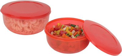 Cutting EDGE Plastic Utility Container  - 400 ml(Pack of 2, Red)