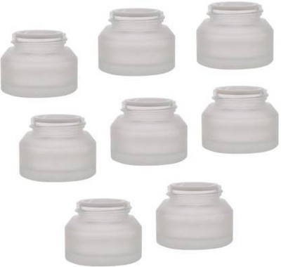 HOMEOTRADE Glass Utility Container  - 50 ml(Pack of 8, Multicolor)