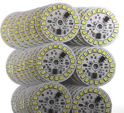 geeta enterprises 20 Pics 9 Watt Direct On Board LED Bulb Raw Material WHITE Color Light Electronic Components Electronic Hobby Kit