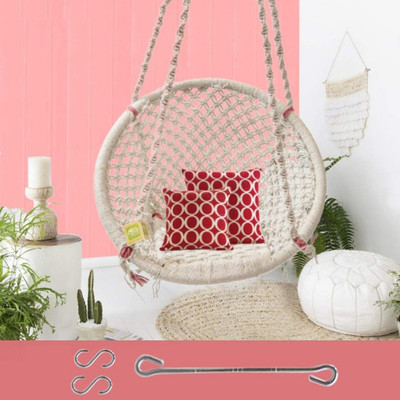 Curio Centre Round Cotton Hammock(White, DIY(Do-It-Yourself))