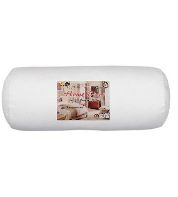 Decor SUPPORTIVE FIBRE BOLSTER Polyester Fibre Solid Bolster Pack of 2(Multicolor, White)
