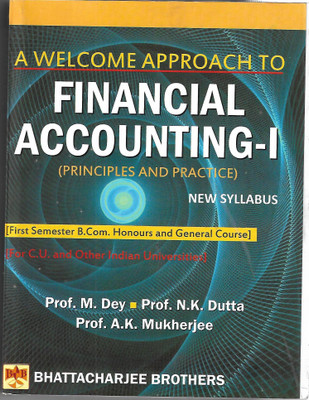 Financial Accounting-1(Paperback, M.DEY, N.K.DUTTA, A.K.MUKHERJEE)