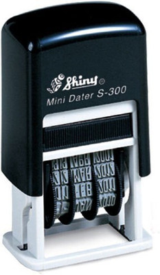 SHINY S-300 Self Inking Stamp(Small, Blue)