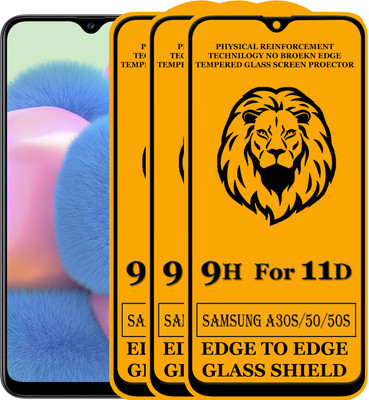 11D Edge To Edge Tempered Glass for Samsung Galaxy A50s(Pack of 2)