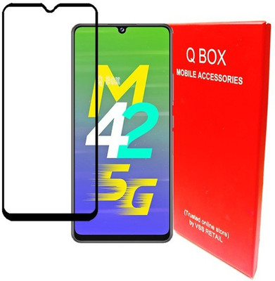 Q Box Edge To Edge Tempered Glass for Samsung Galaxy M42(Pack of 1)