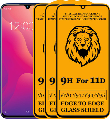 Dream Edge To Edge Tempered Glass for Vivo Y93(Pack of 3)