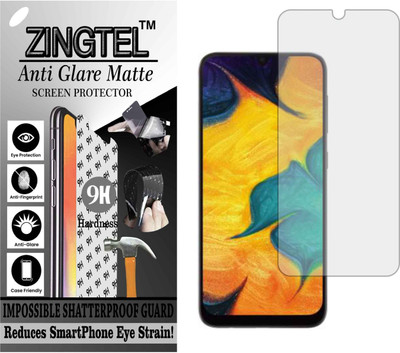 ZINGTEL Tempered Glass Guard for SAMSUNG GALAXY A30 (Matte Flexible Shatterproof)(Pack of 1)