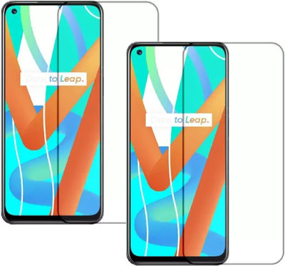 ISAAK Tempered Glass Guard for Realme 8 5G(Pack of 2)