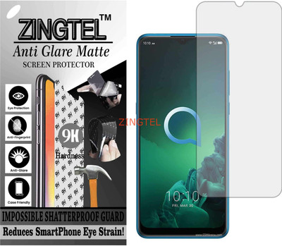ZINGTEL Tempered Glass Guard for ALCATEL 3X 2019 (Matte Flexible Shatterproof)(Pack of 1)