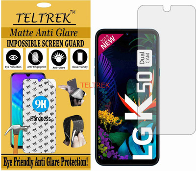 TELTREK Tempered Glass Guard for LG K50 (Matte Flexible Shatterproof)(Pack of 1)