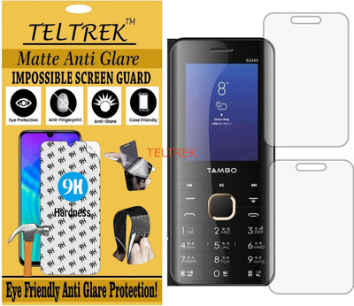 TELTREK Tempered Glass Guard for TAMBO S2440 (Matte Flexible Shatterproof)(Pack of 1)