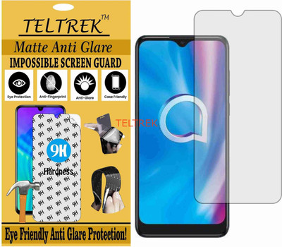TELTREK Tempered Glass Guard for ALCATEL 1S 2020 (Matte Flexible Shatterproof)(Pack of 1)