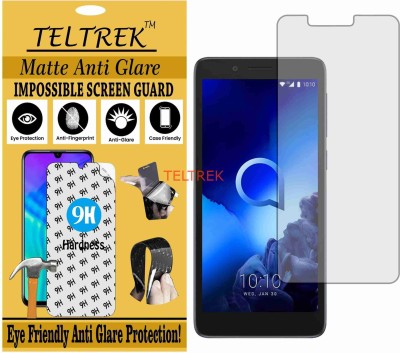 TELTREK Tempered Glass Guard for ALCATEL 1C 2019 (Matte Flexible Shatterproof)(Pack of 1)