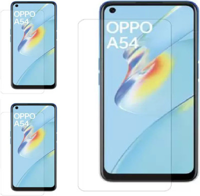 ISAAK Tempered Glass Guard for OPPO A54(Pack of 3)