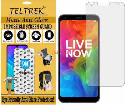 TELTREK Tempered Glass Guard for LG Q7 (Matte Flexible Shatterproof)(Pack of 1)