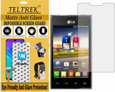 TELTREK Tempered Glass Guard for LG OPTIMUS L5 DUAL E615 (Matte Flexible Shatterproof)(Pack of 1)