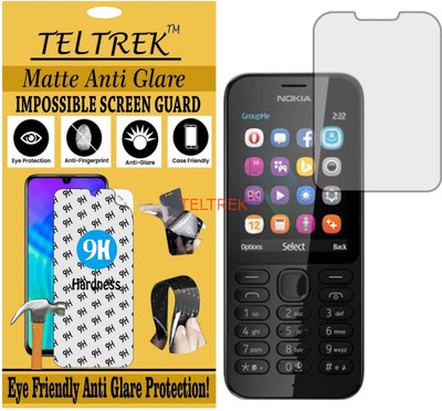 TELTREK Tempered Glass Guard for NOKIA 222 (Matte Flexible Shatterproof)(Pack of 1)