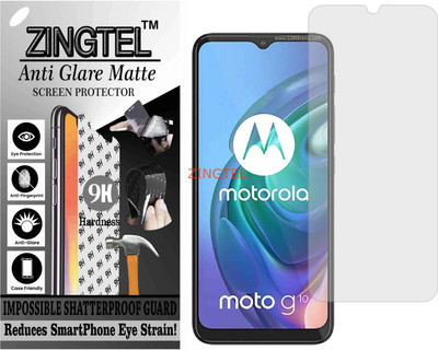 ZINGTEL Tempered Glass Guard for MOTO G10 POWER (Matte Flexible Shatterproof)(Pack of 1)