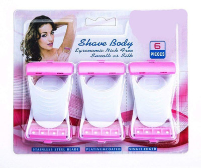 Libabe Present Premium Quality Maxes Women Razor Disposable Body Shaving Bikini Razor, Women(Pack of 6)